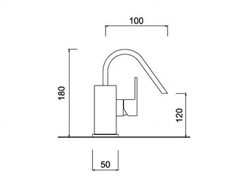 PABLOLUX - F9829AP - Countertop single handle bidet mixer by Rubinetteria Giulini - view 3